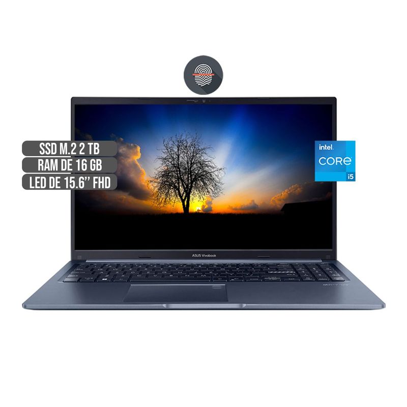 ASUS - PORTATIL ASUS INTEL CORE I5-1240P SSD 2TB RAM 16GB LED  FHD 15.6