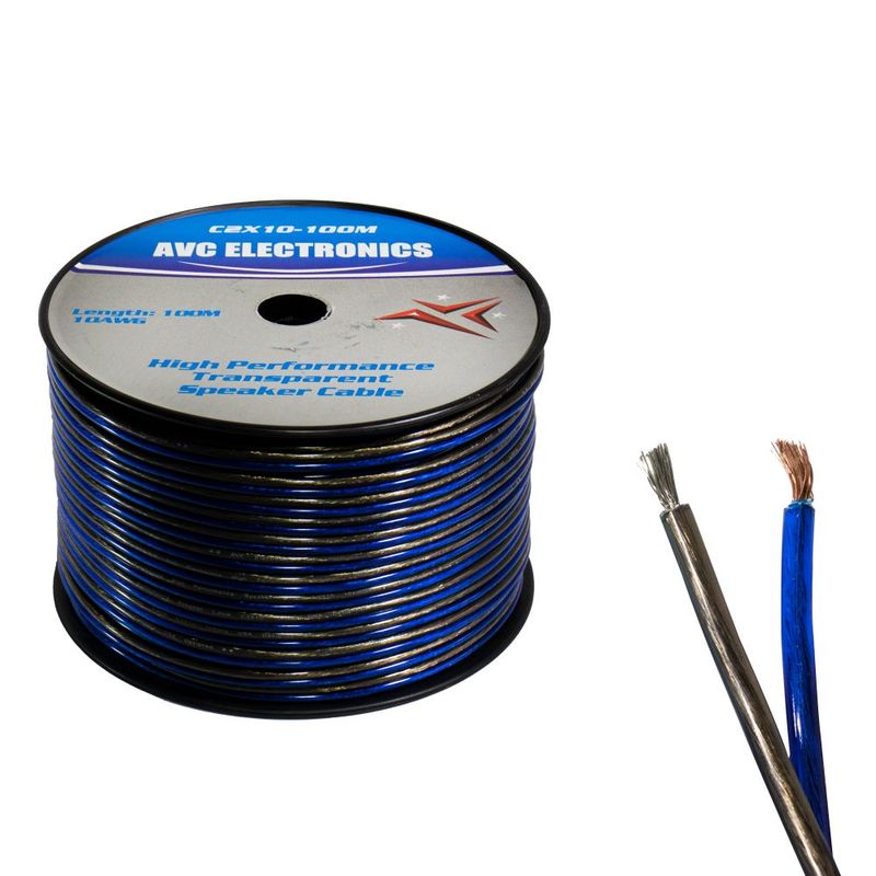 AVC - Cable Cristal Oxigenado AVC c2x10 Azul - Gris 100 Mts C2X10-100M.
