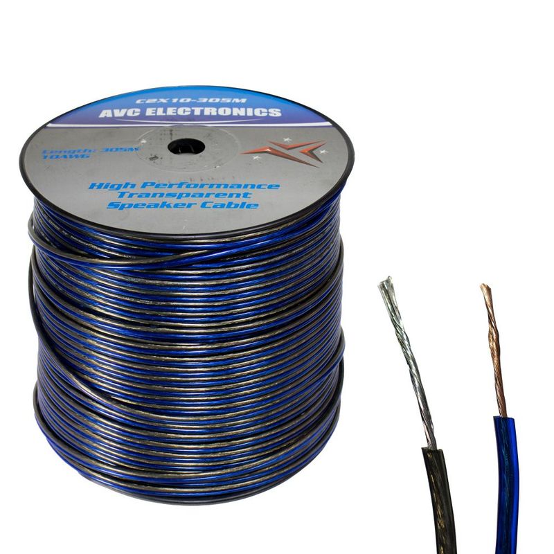 AVC - Cable Cristal Oxigenado AVC c2x10 Azul - Gris 305 Mts C2X10-305M.