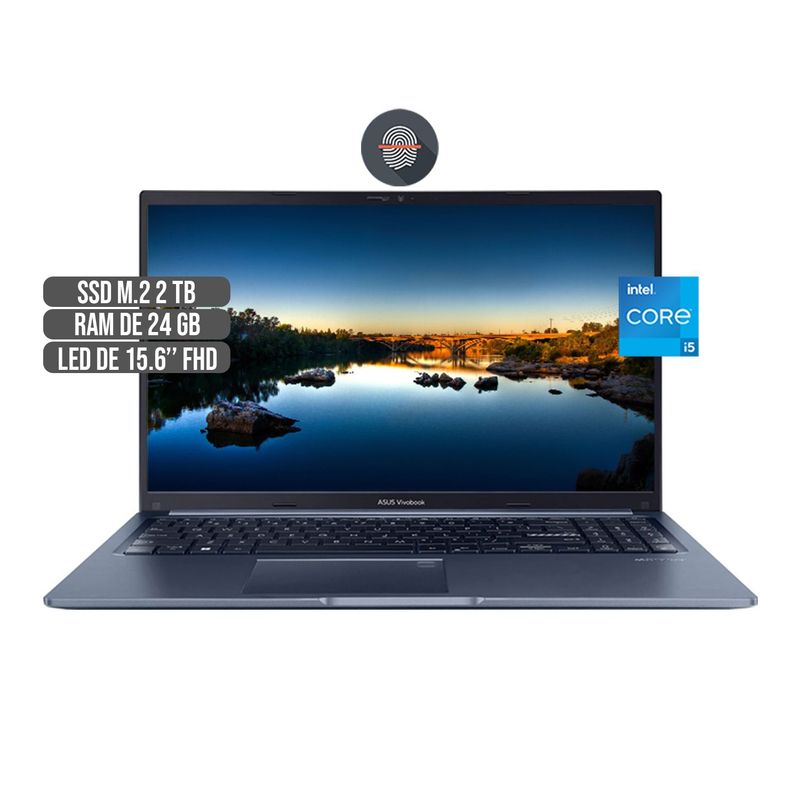 ASUS - PORTATIL ASUS INTEL CORE I5-1240P SSD 2TB RAM 24GB LED FHD 15.6