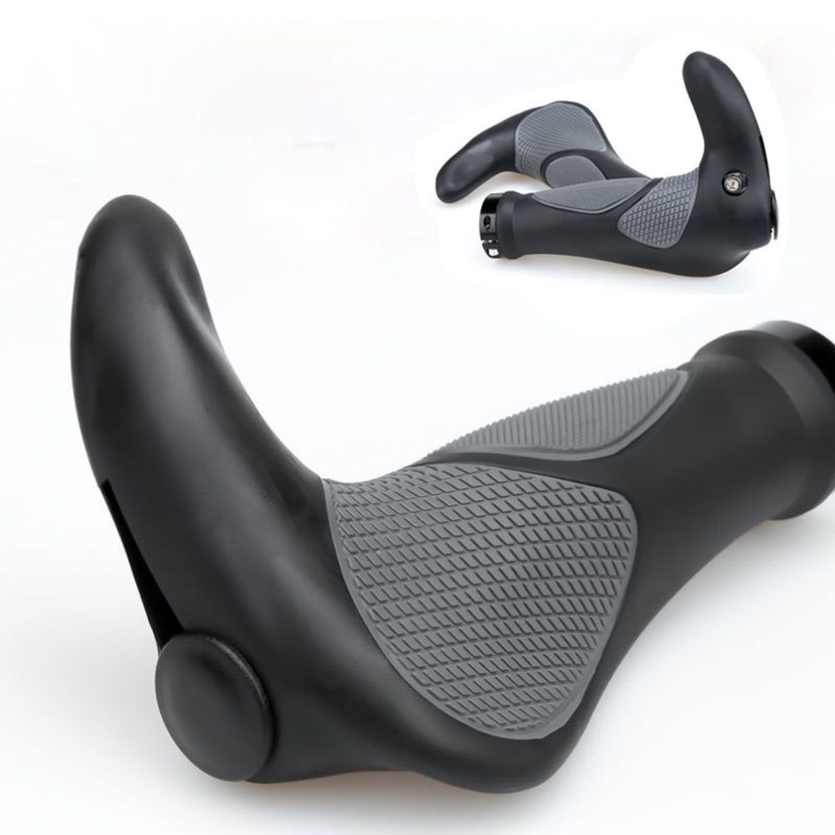 GENERICO - Grips Mangos Manillar Ergonómico Bicicletas Mtb Negro