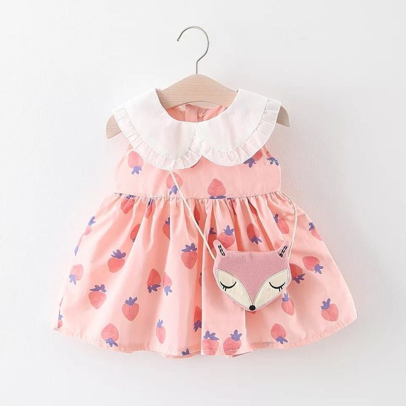 LUSOLSI - Prendas niñas ropa conjuntos vestido enterizo  accesorio