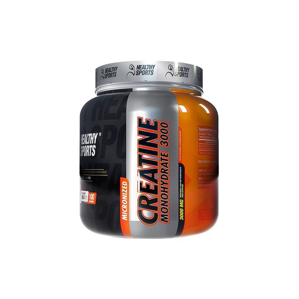 HEALTHY SPORTS - Creatina monohidratada micronizada 3000mg x100 servicios