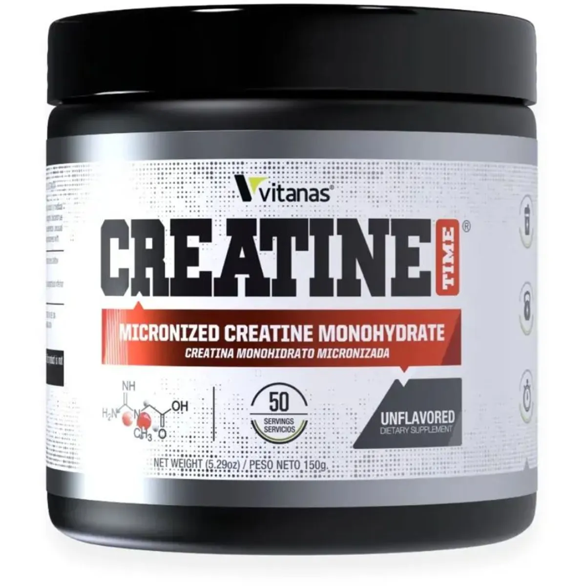 VITANAS - Creatina monohidratada 3000mg 50 servicios vitanas