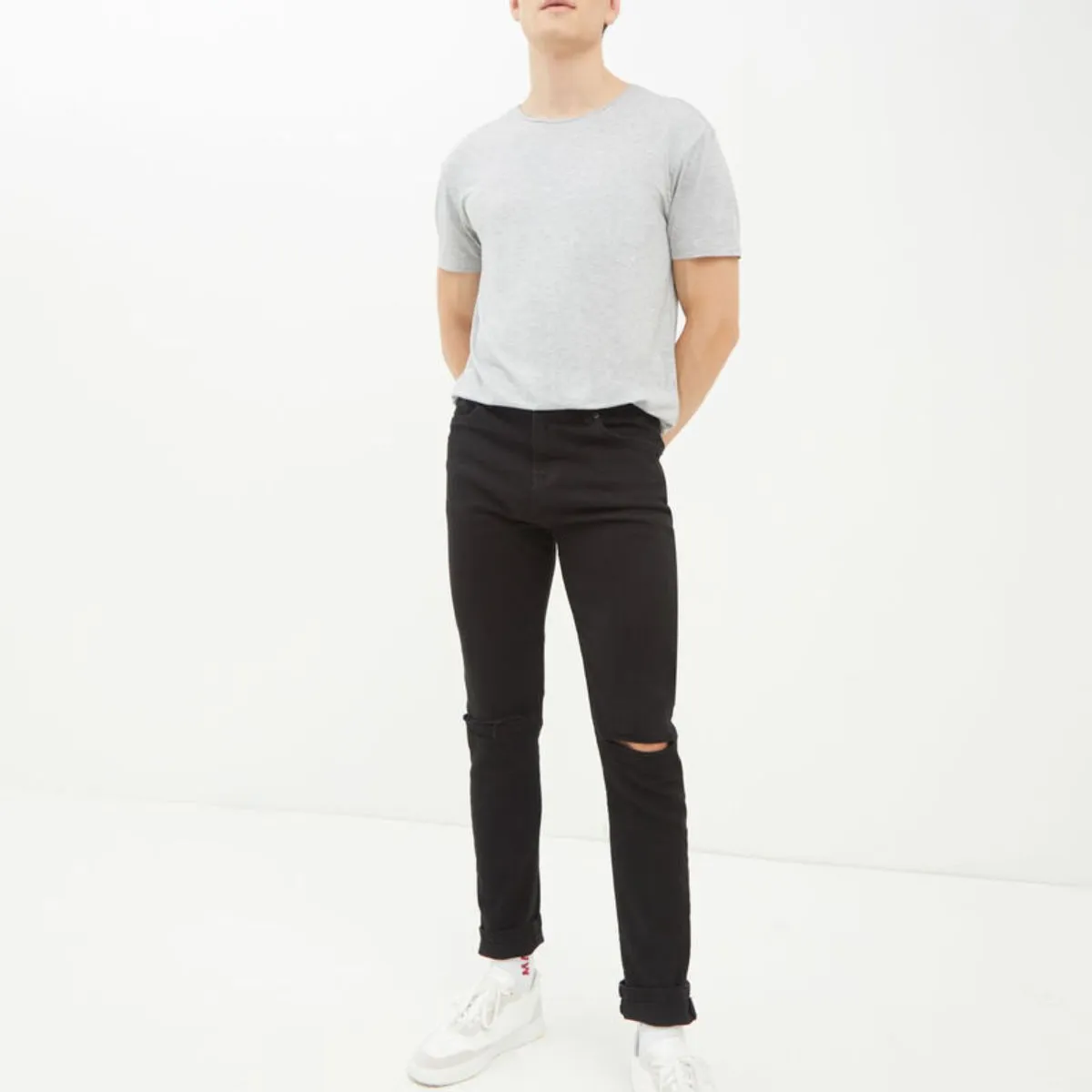 SEVEN SEVEN - Camiseta Para Hombre Manga Corta Cuello Redondo Color Blanco Marca Seven Seven #45091606