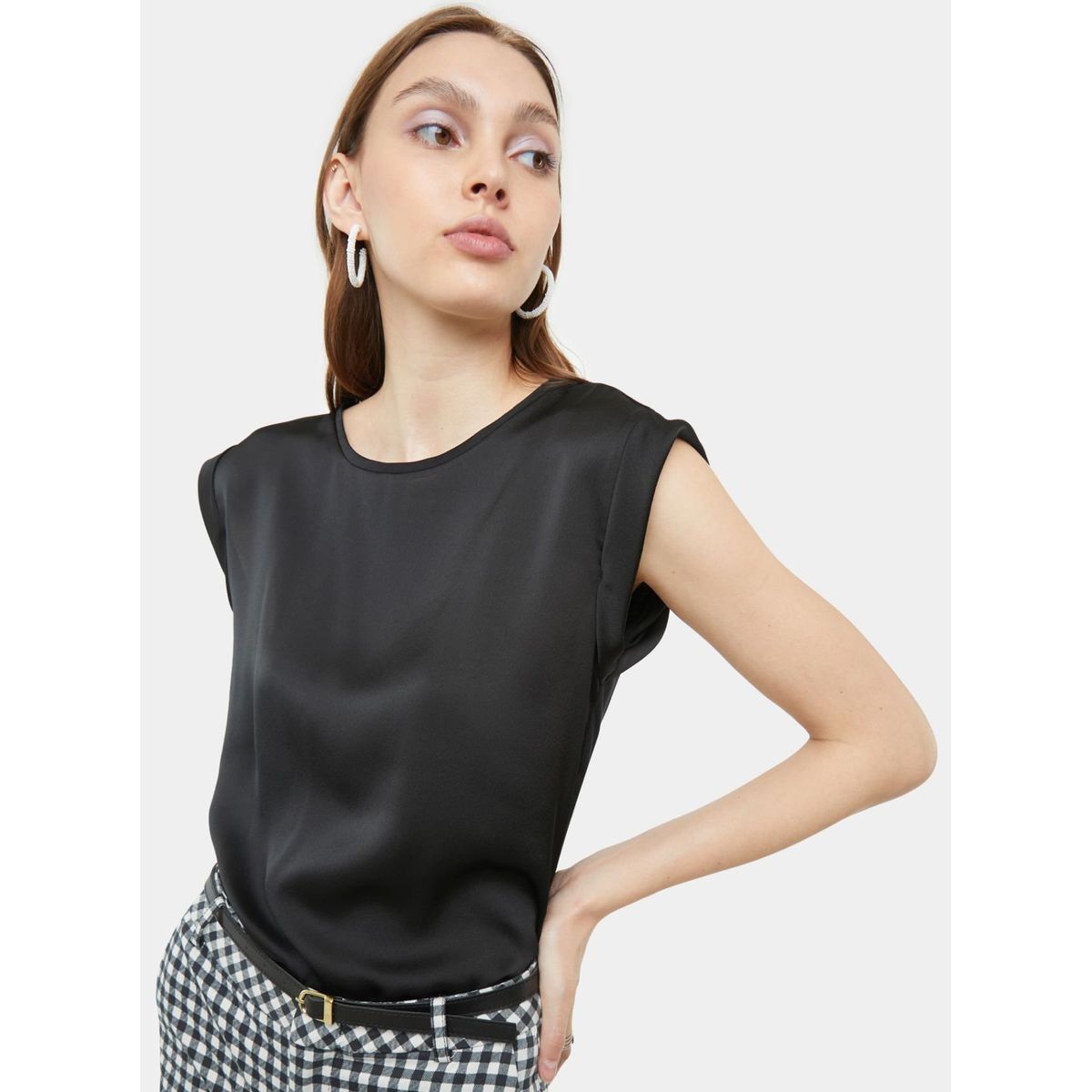 SEVEN SEVEN - Blusa Para Mujer Manga Corta Color Negro Marca Seven Seven #28123301