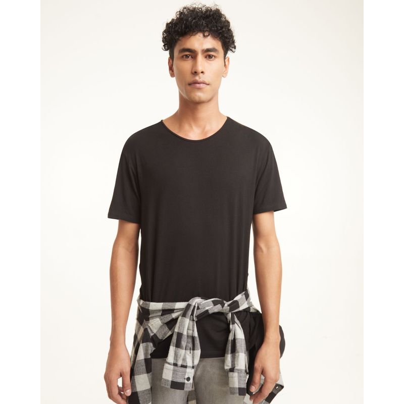 SEVEN SEVEN - Camiseta Para Hombre Manga Corta Cuello Redondo Color Negro Marca Seven Seven #45090993