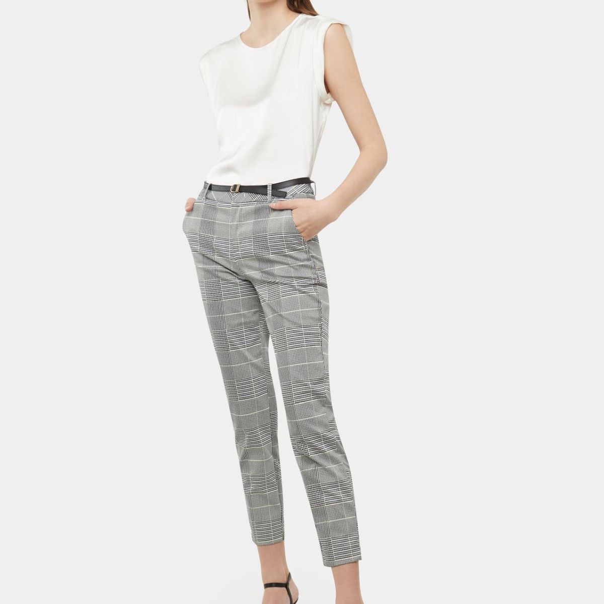 SEVEN SEVEN - Blusa Manga Corta Con Contraste De Tela   Para Mujer Crudo Seven Seven