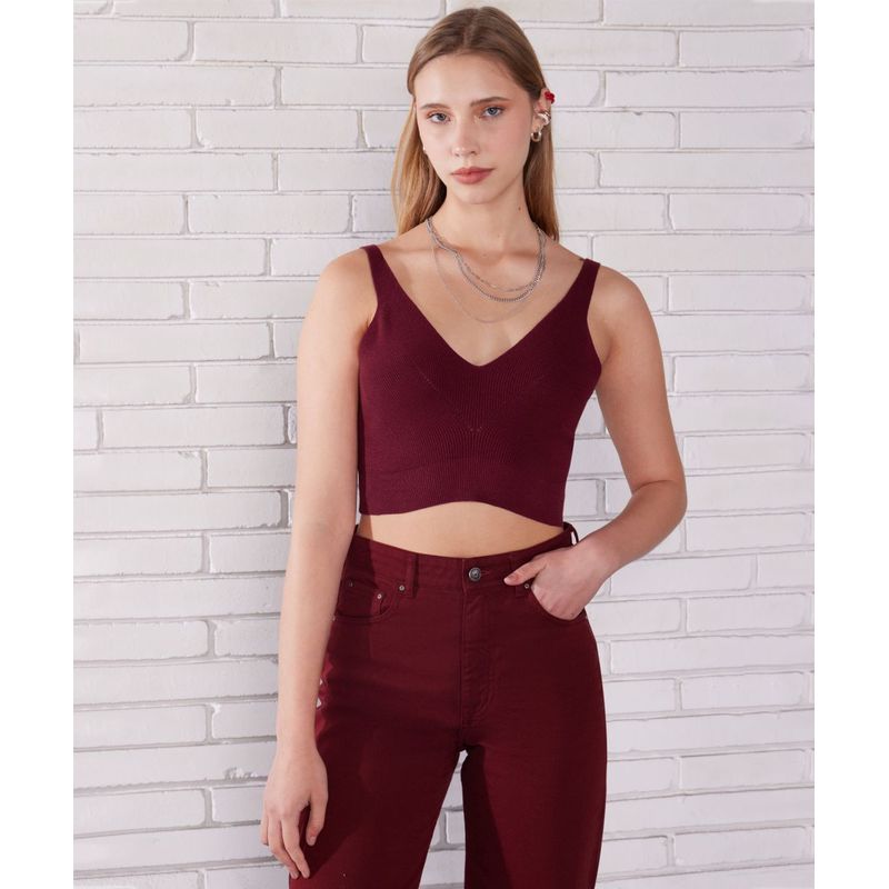 SEVEN SEVEN - Camiseta Mujer Seven M/S  Vino Algodón 28094976-434