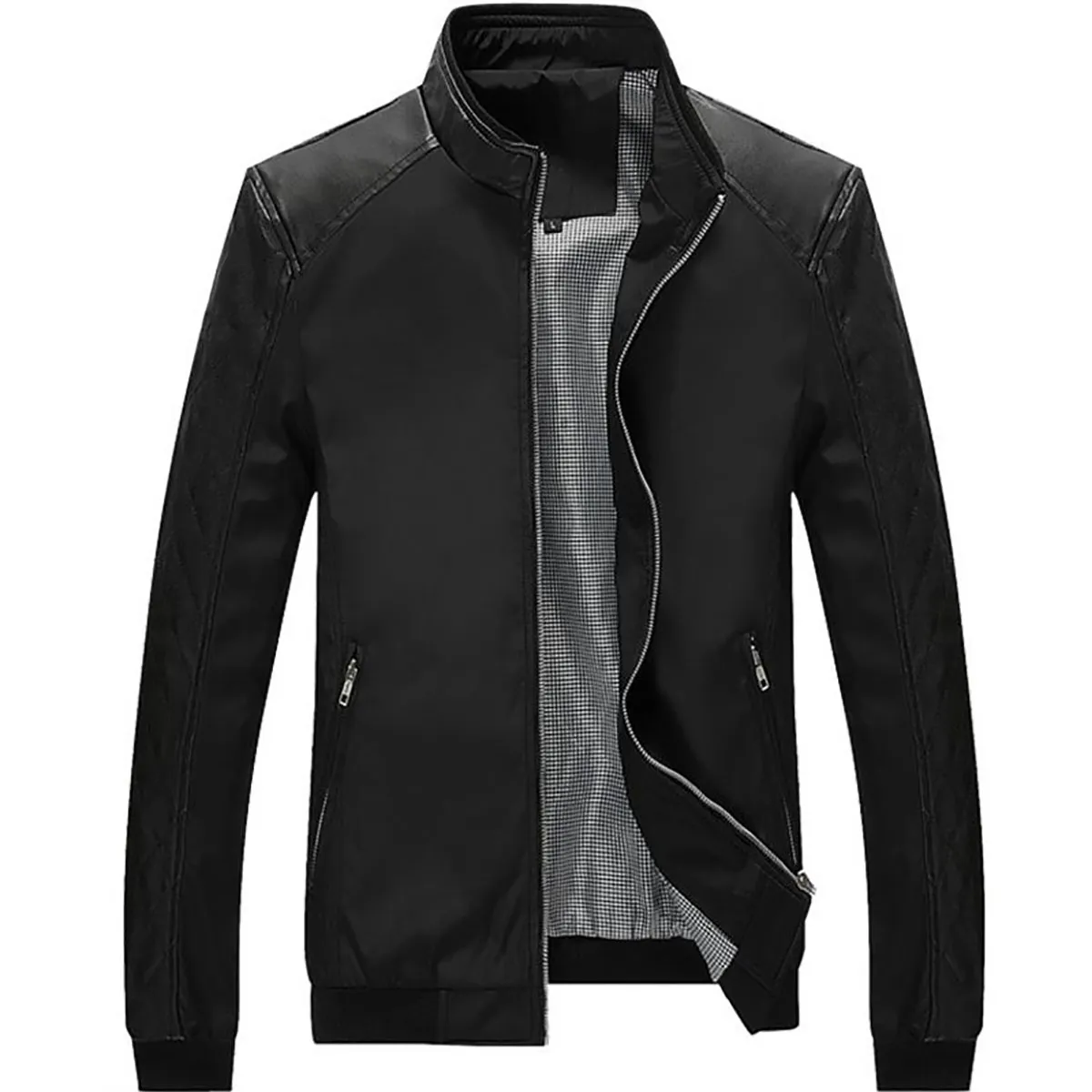 THE CLOTHING COMPANY - Chaqueta Hombre Drill Cuero Sintético-Negro