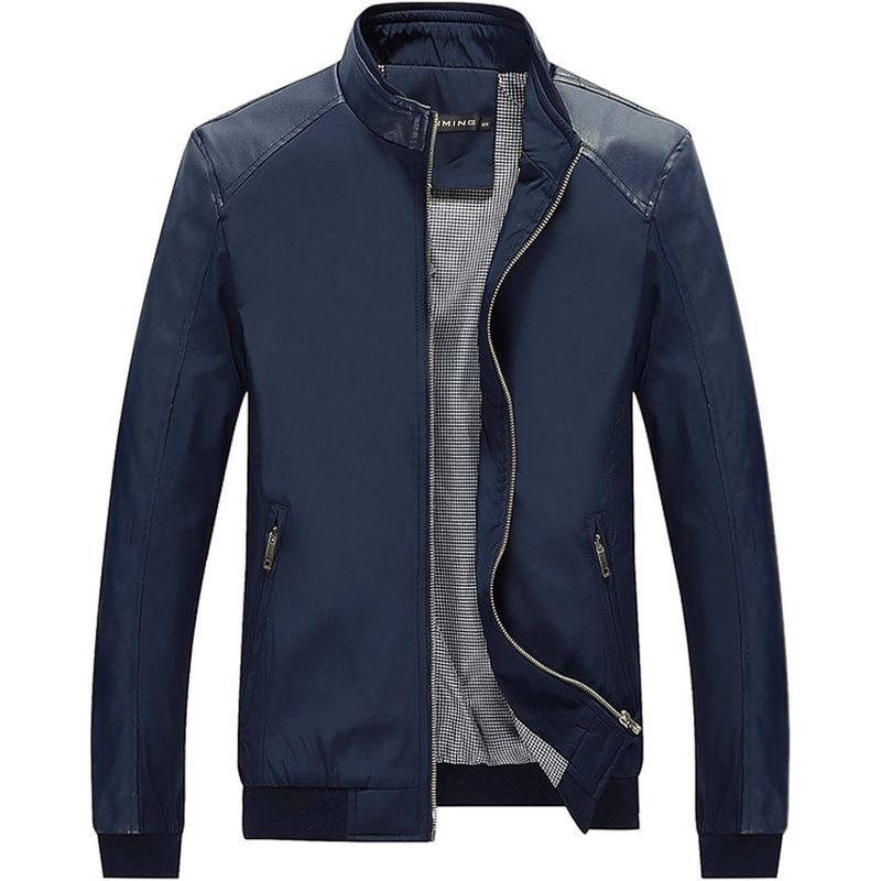 THE CLOTHING COMPANY - Chaqueta Hombre Drill Cuero Sintético-Negro