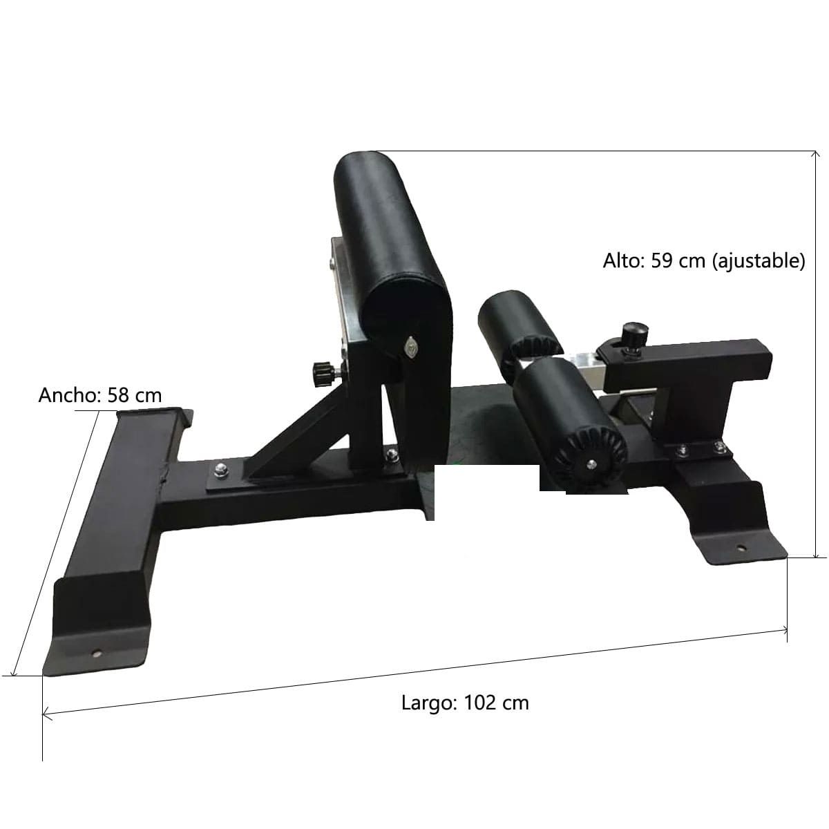 SPORT FITNESS - Banco Para Sentadilla Sissy Negro