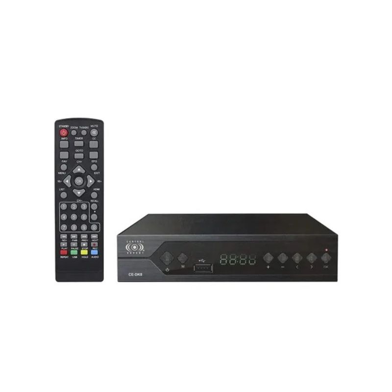 GENERICO - Decodificador Tdt Con Wifi Antena control  Cables