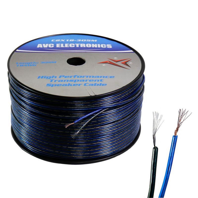 AVC - Cable Cristal Oxigenado AVC c2x18 Azul - Gris 305 Mts C2X18-305M..