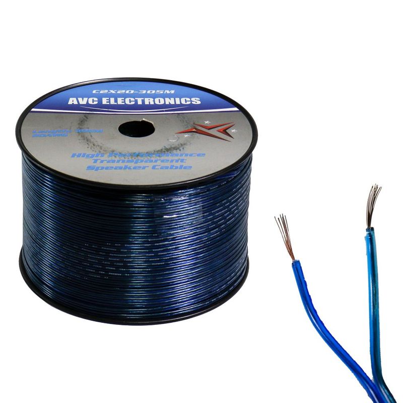 AVC - Cable Cristal Oxigenado AVC c2x20 Azul - Gris 305 Mts  C2X20-305M.