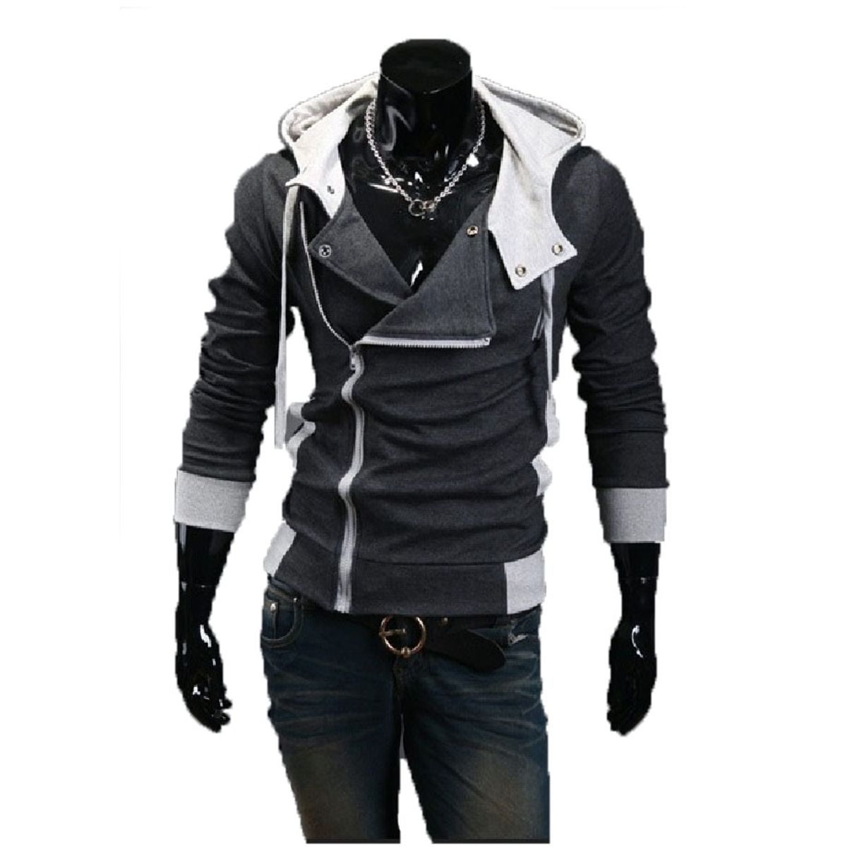 THE CLOTHING COMPANY - Chaqueta Hombre Algodon Perchado GNRC Cierre Lateral