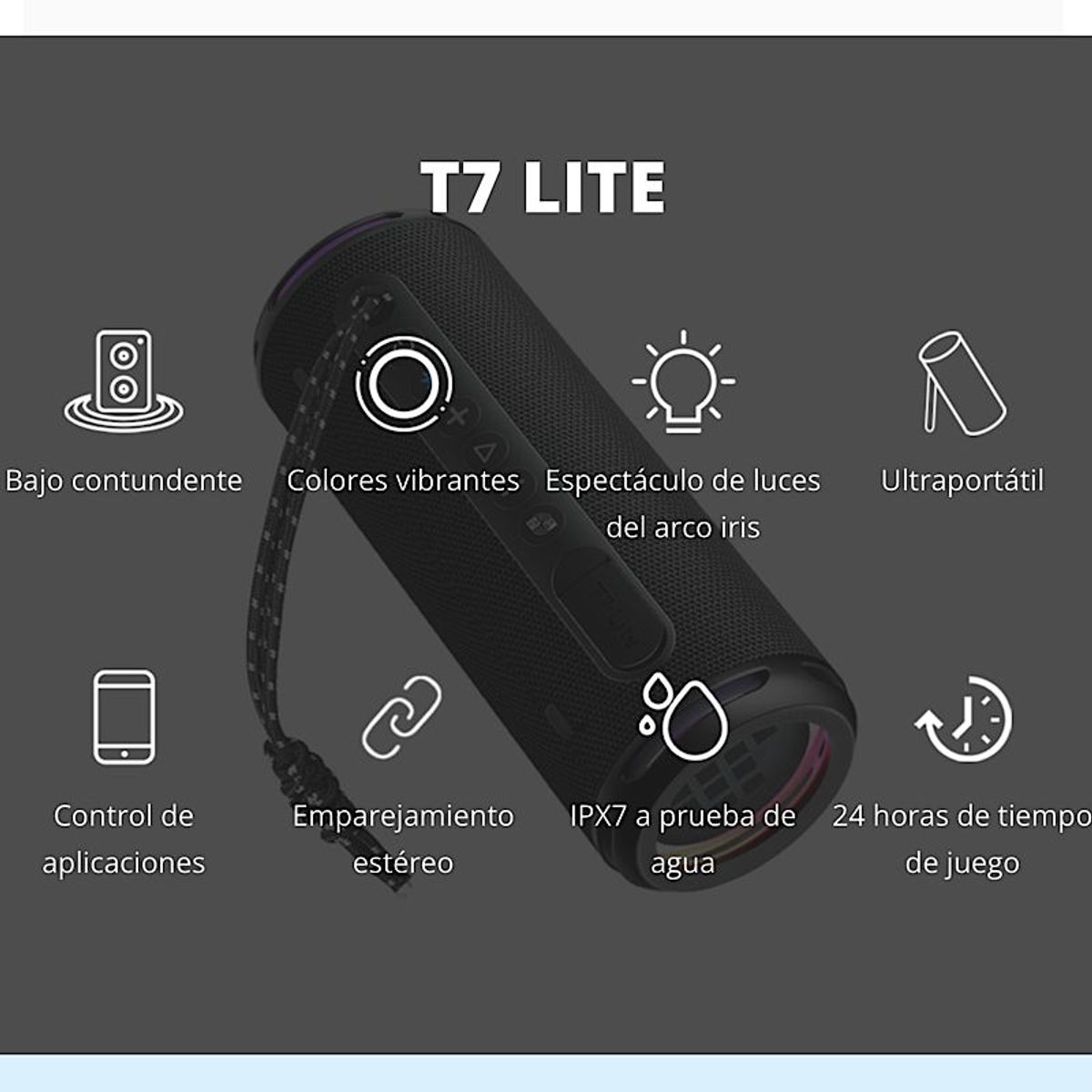 TRONSMART - Parlante Bluethooth Tronsmart T7  LITE 24W NEGRO