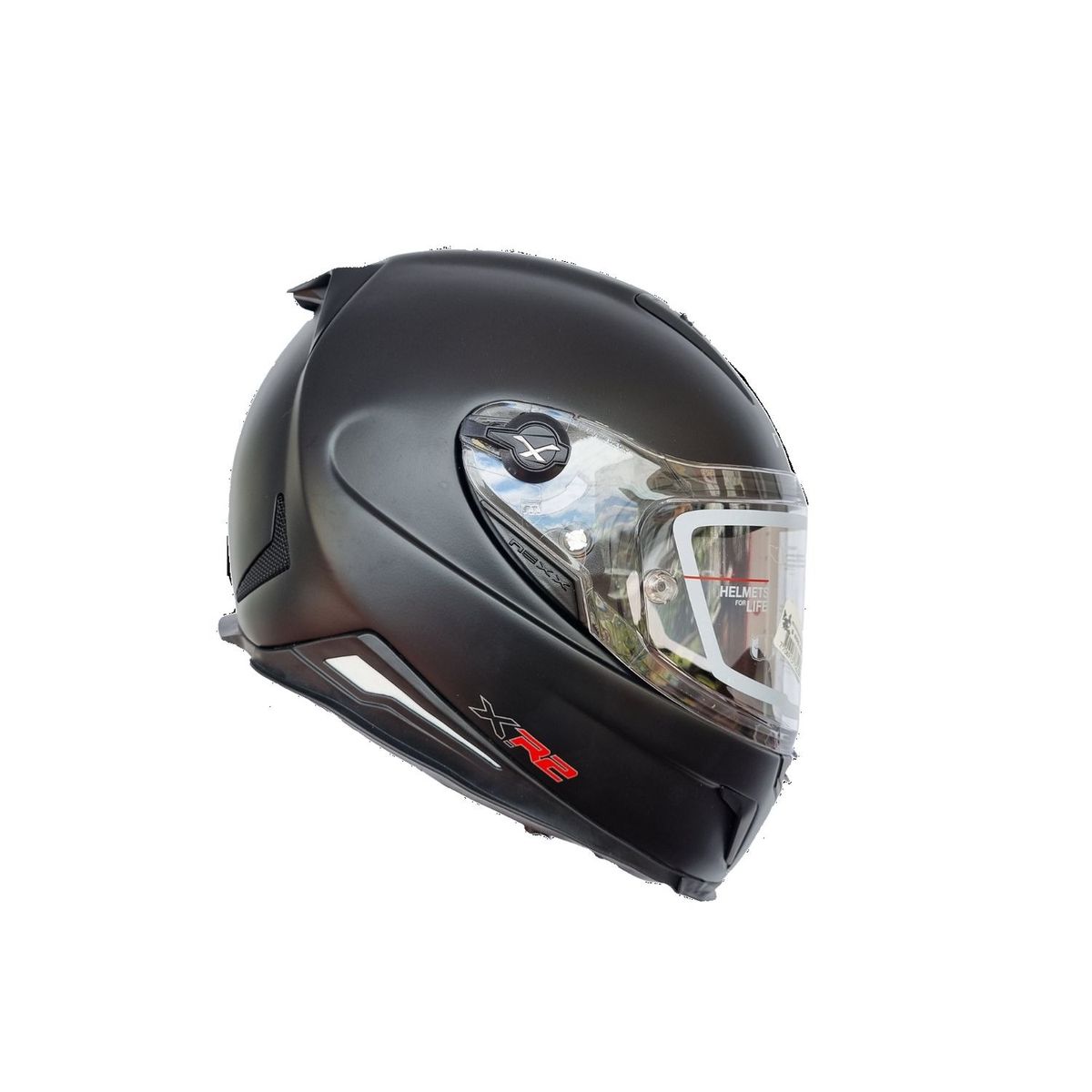 GENERICO - Casco moto nexx X.R2 negro  solid trans + pinlock+ obsequio (L)