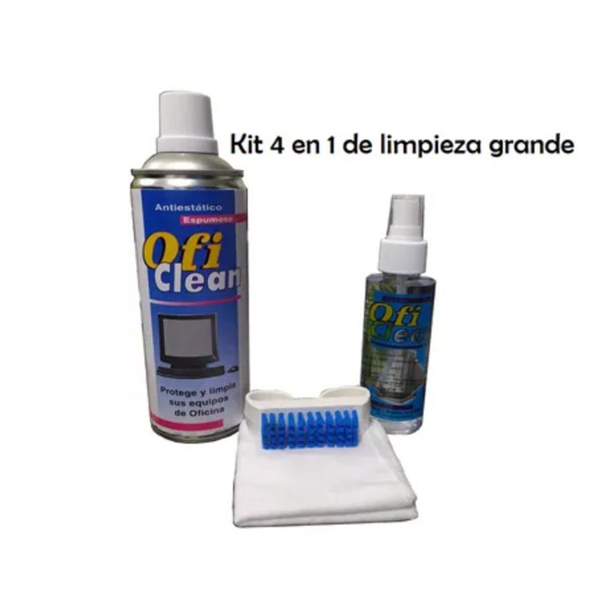 GENERICO - Kit de Limpieza 4 en 1 Grande para computadores y pantallas
