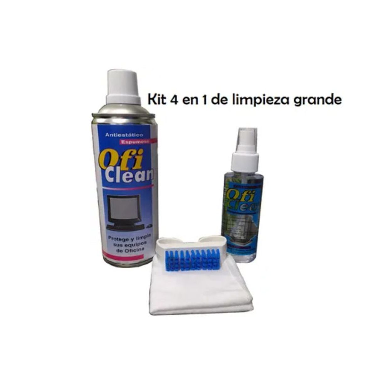 GENERICO - Kit de Limpieza 4 en 1 Grande para computadores y pantallas