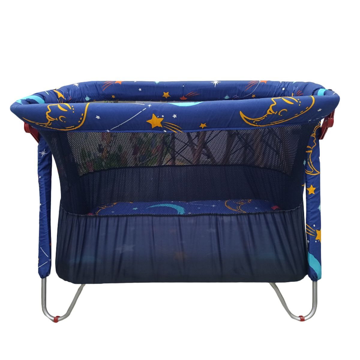BABY ON - Cuna Corral Cambiador 3 en 1 Para Bebes Ajustable Toldillo