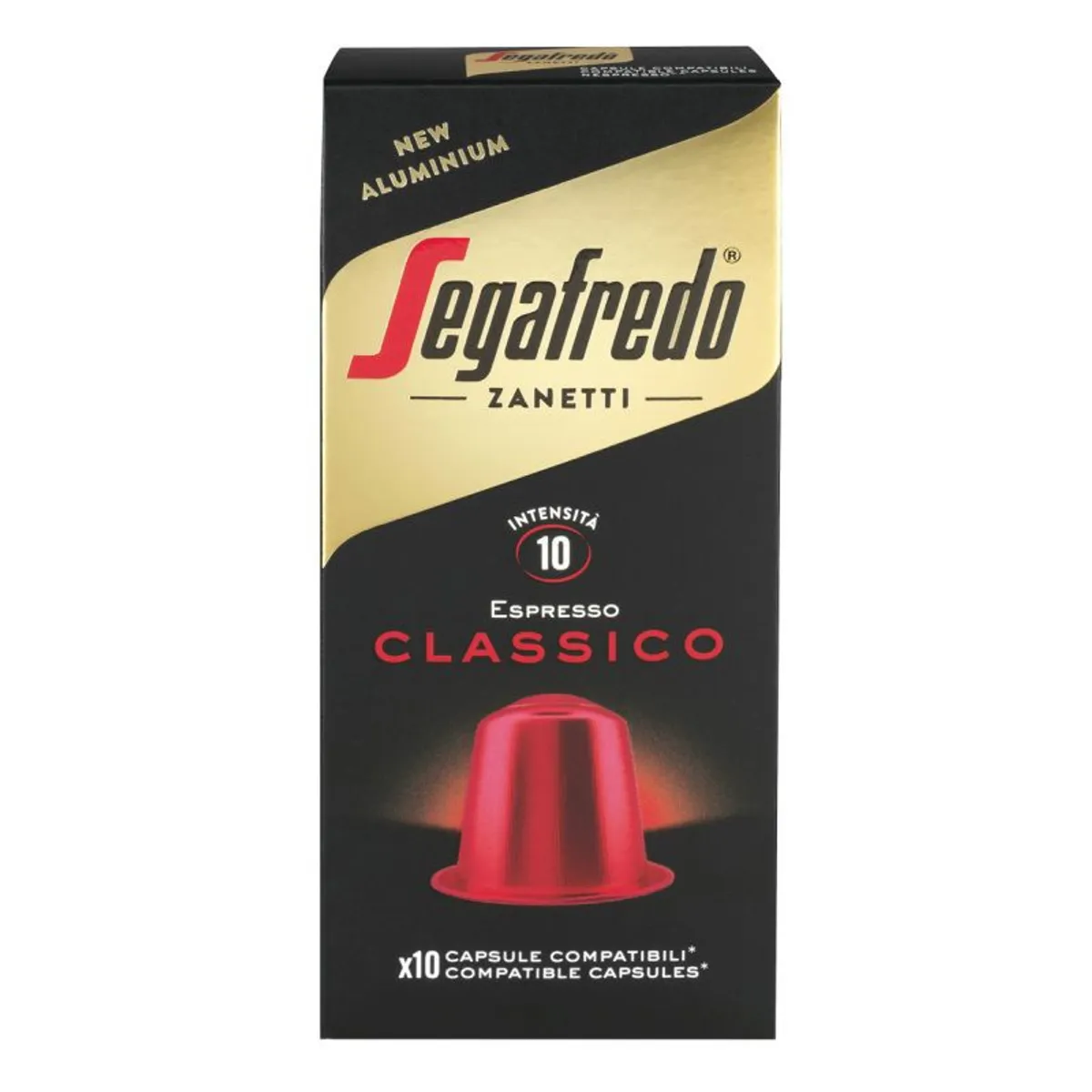 SEGAFREDO ZANETTI - Set 30 Cápsulas café Segafredo CLASSICO (Para máquina Nespresso® Original).