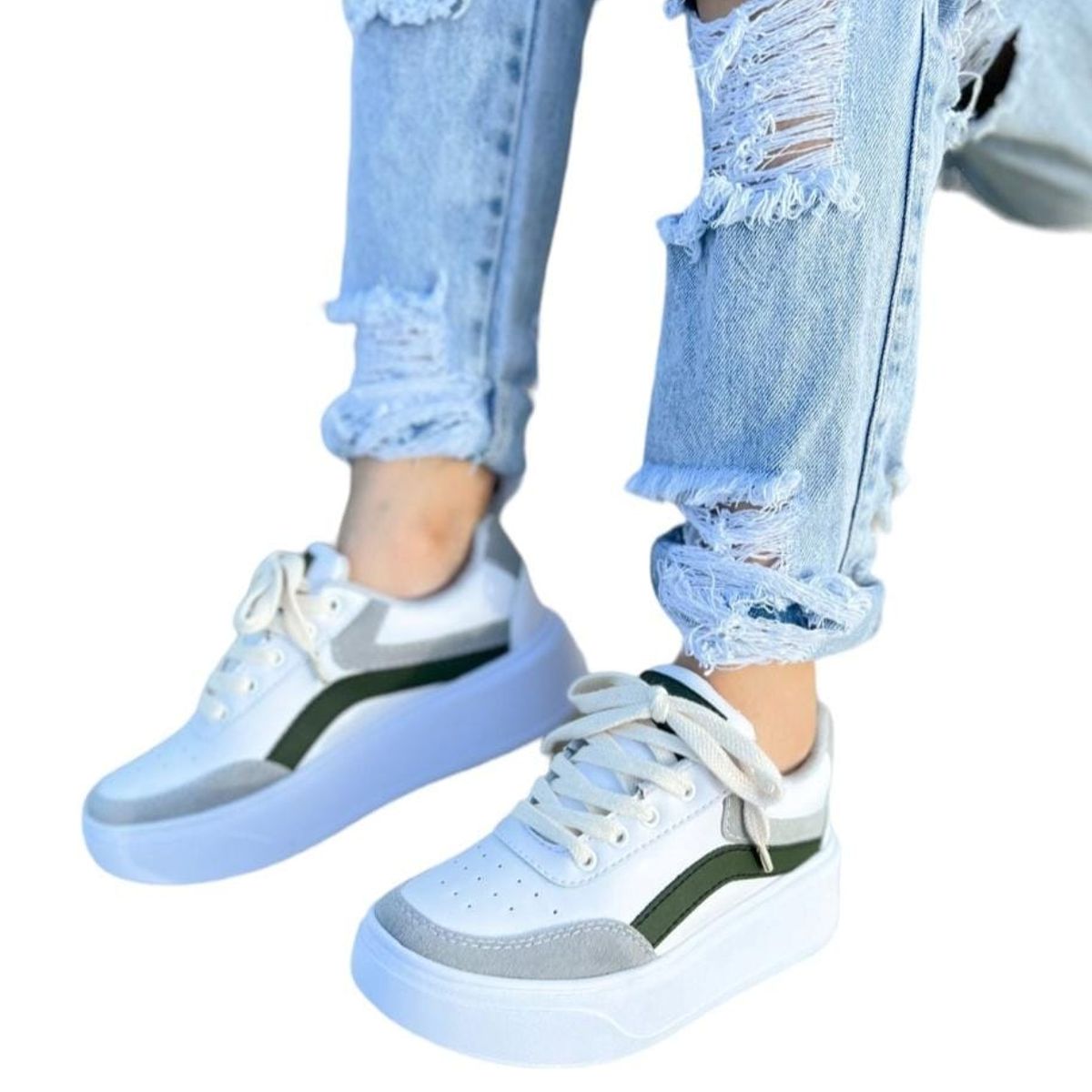 EVEGONZ - Tenis Mujer Zapato Urbano De Moda Beige