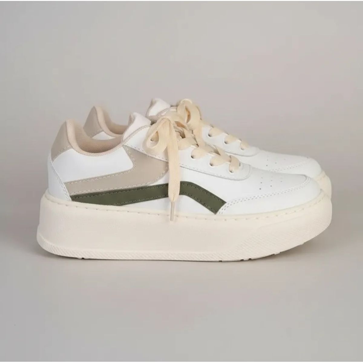 EVEGONZ - Tenis Mujer Zapato Urbano De Moda Beige