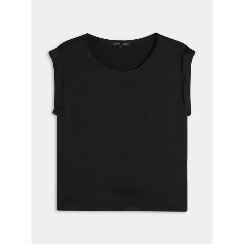 SEVEN SEVEN - Blusa Para Mujer Manga Corta Color Negro Marca Seven Seven #28123494