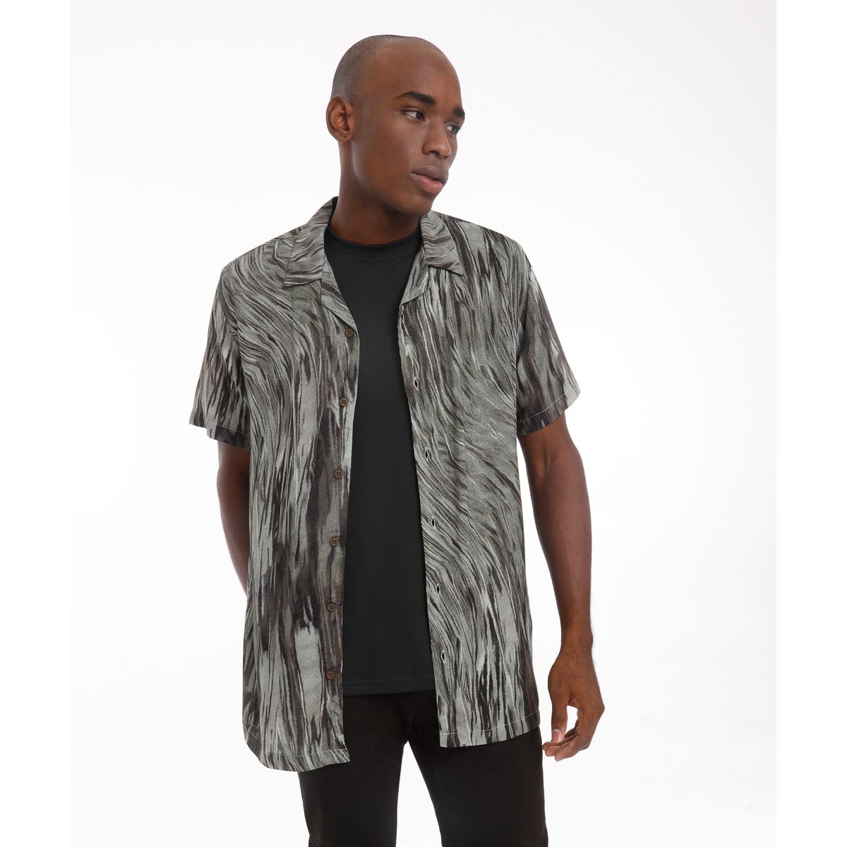 SEVEN SEVEN - Camisa De Hombre  Color Verde Marca Seven Seven #45011790