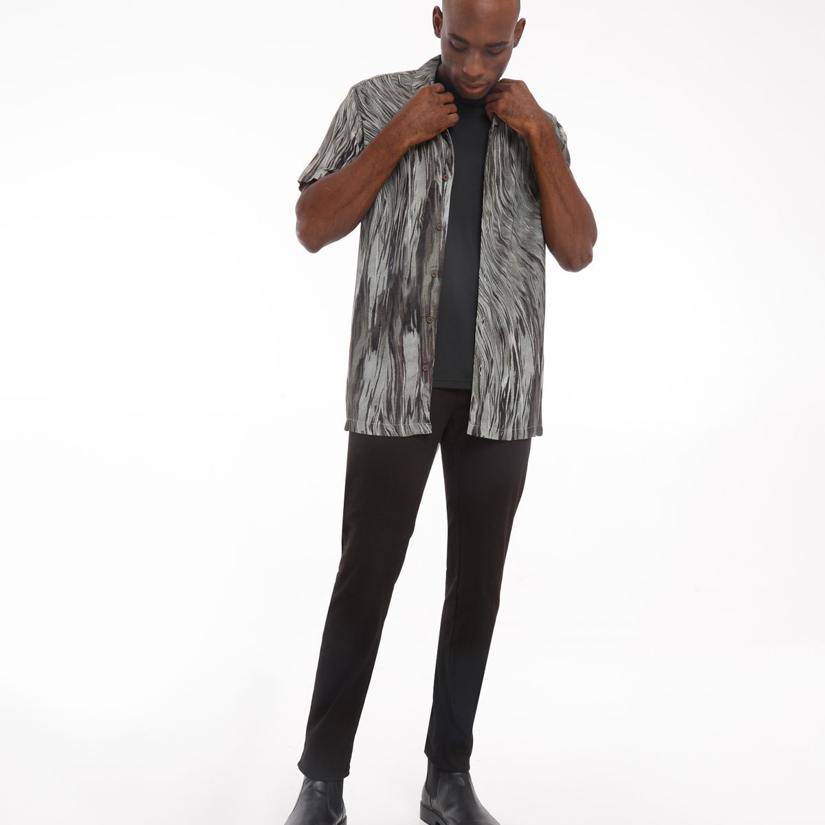 SEVEN SEVEN - Camisa De Hombre  Color Verde Marca Seven Seven #45011790