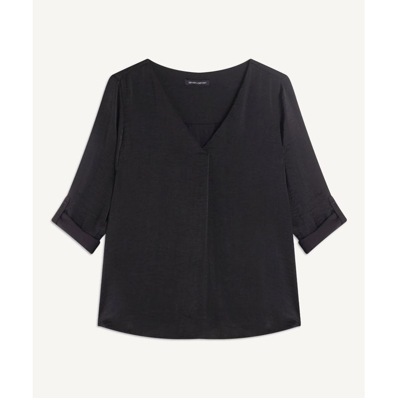 SEVEN SEVEN - Blusa Para Mujer Manga 3/4 Color Negro Marca Seven Seven #28123591