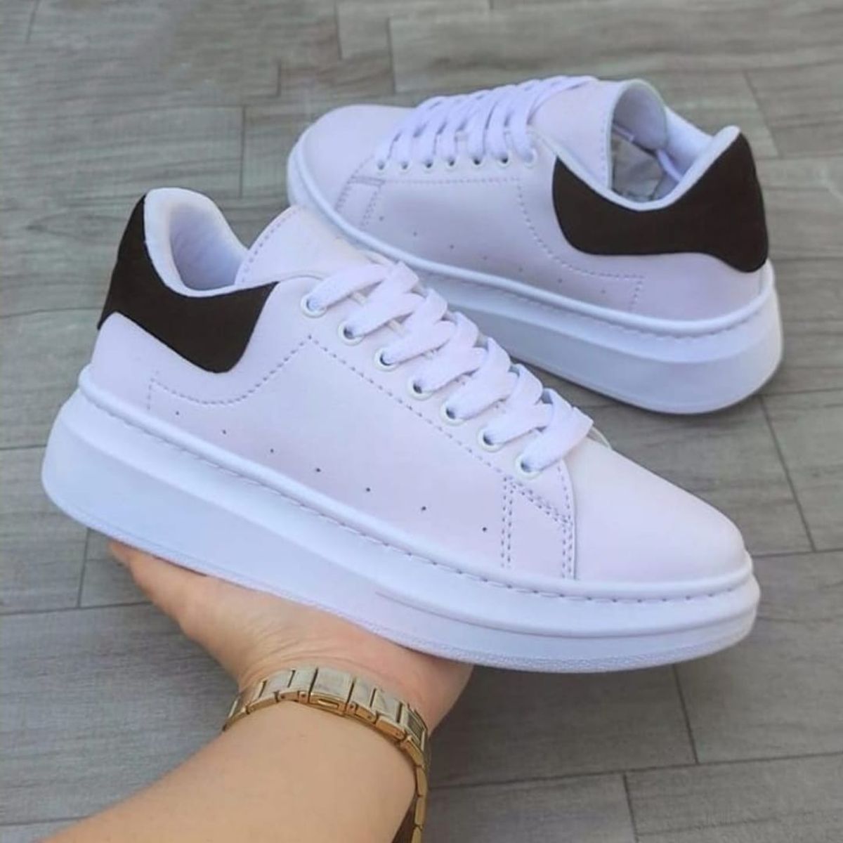 EVEGONZ - Tenis Casual Mujer Calzado Urban Zapatos de Moda Blanco