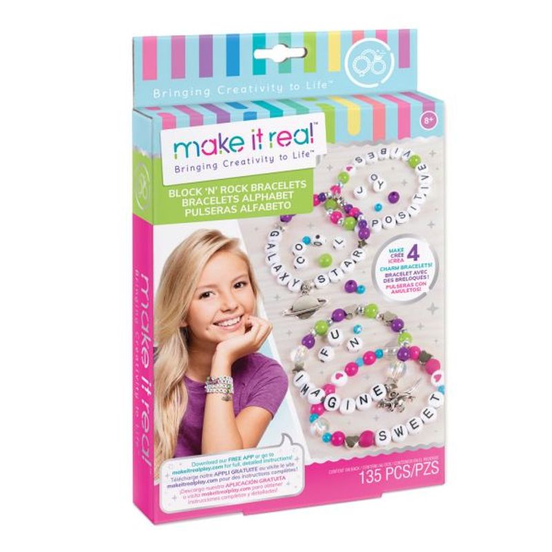 MAKE IT REAL - PULSERAS CON CHARMS Y LETRAS