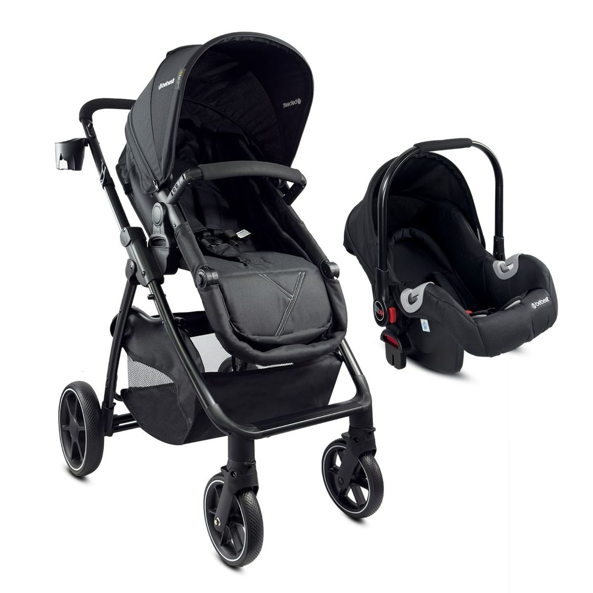 BEBESIT - Coche Bebes Travel System Reclinado Total Alfa Bebesit