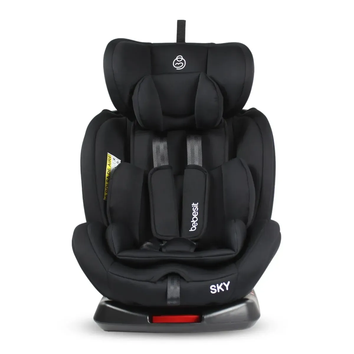 BEBESIT - Sillas para carro bebe Sky 360 Isofix Black  Grupo 0-1-2-3.