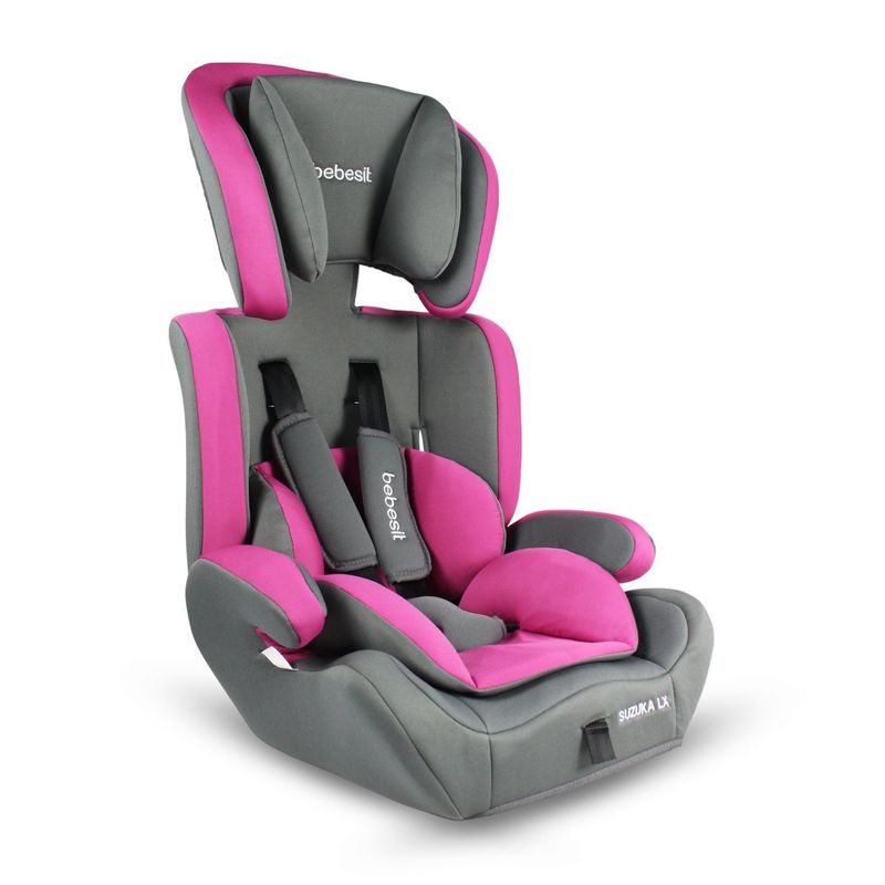 BEBESIT - Sillas para carro bebe Suzuka Luxe Pink  Grupo 1-2-3