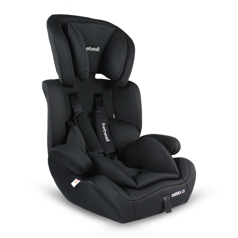 BEBESIT - Sillas para carro bebé Suzuka Luxe Black Grupo 1-2-3