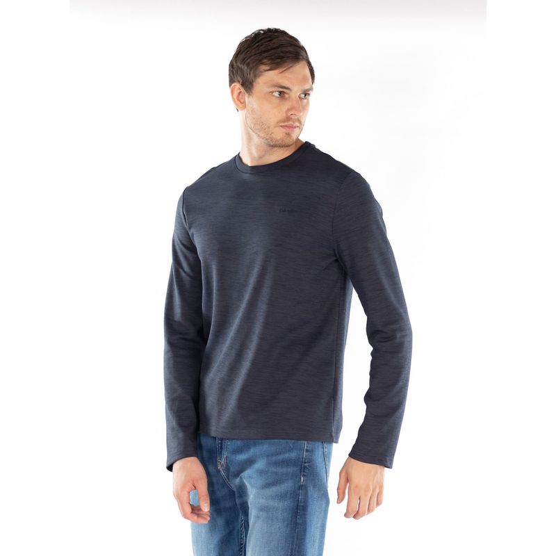 CALVIN KLEIN - Camibuzo Azul Oscuro Con Logo Para Hombre Calvin Klein