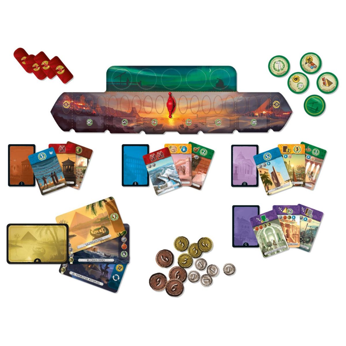 ASMODEE - 7 Wonders Duel Juego De Mesa En Español