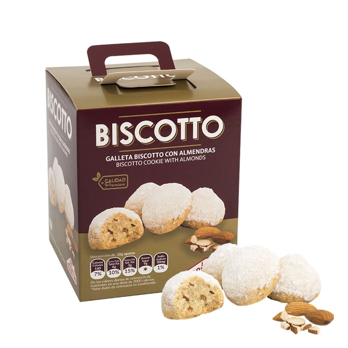 GENERICO - Galletas Caseritas Biscotto Con Almendras 2 Cajita X160 gr.