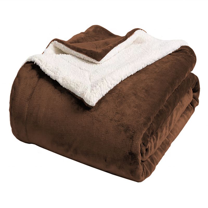 GENERICO - Cobija Termica Ovejera Abrigados Cama Doble yo Semi 220x185cm Cafe