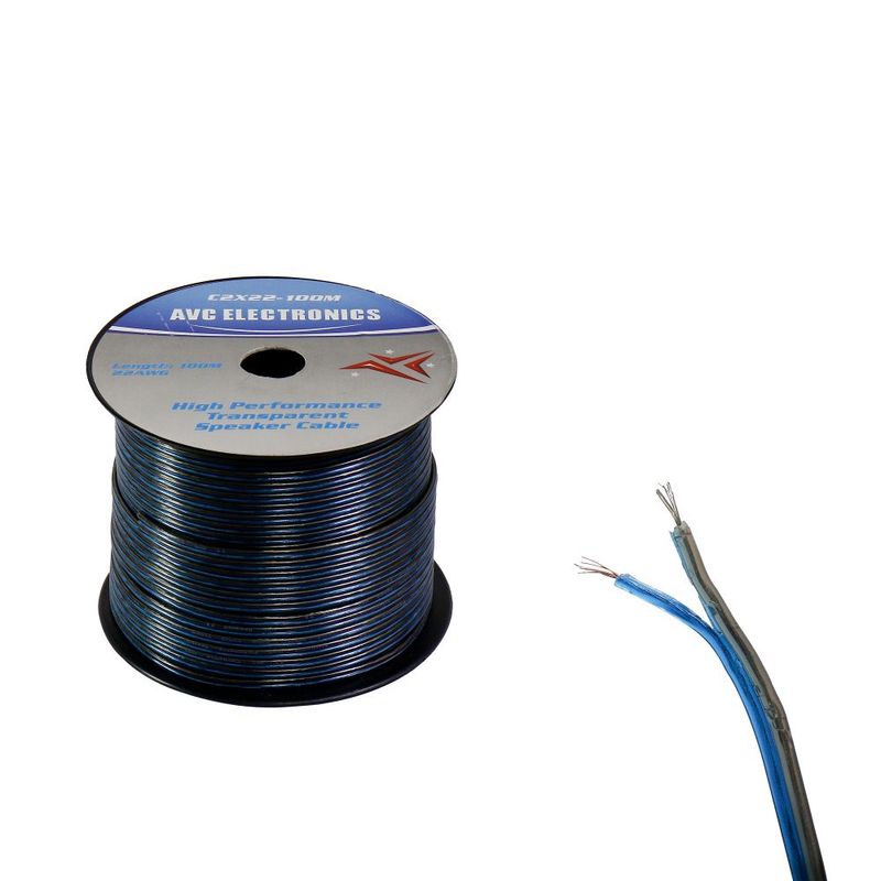 AVC - Cable Cristal Oxigenado AVC c2x22 Azul - Gris 100 Mts C2X22-100M