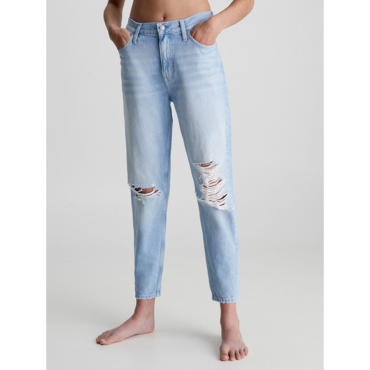 CALVIN KLEIN - Jeans Mom Azul Para Mujer Calvin Klein