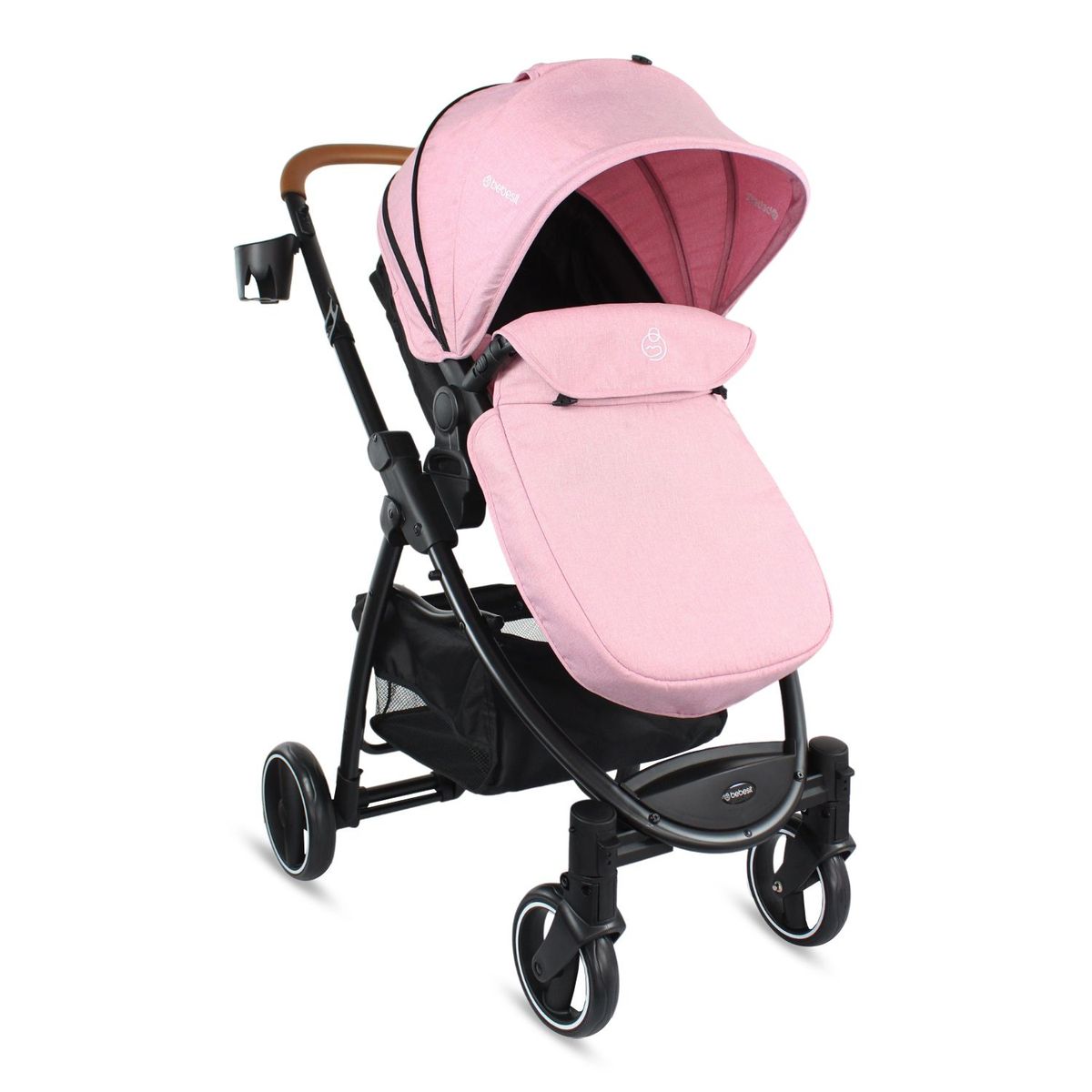 BEBESIT - Coche Moises Bebe Alfa Bebesit Rosa