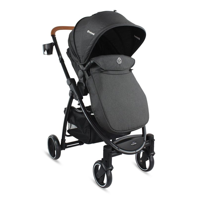 BEBESIT - Coche Moises Bebe Alfa Bebesit Negro
