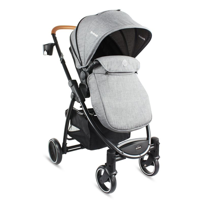 BEBESIT - Coche Moises Bebe Alfa Bebesit Gris