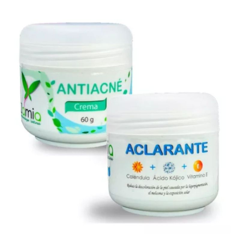 ZAMIA NATURALEZA LATINA - Kit crema Aclarante y antiacne Zamia 60 gramos