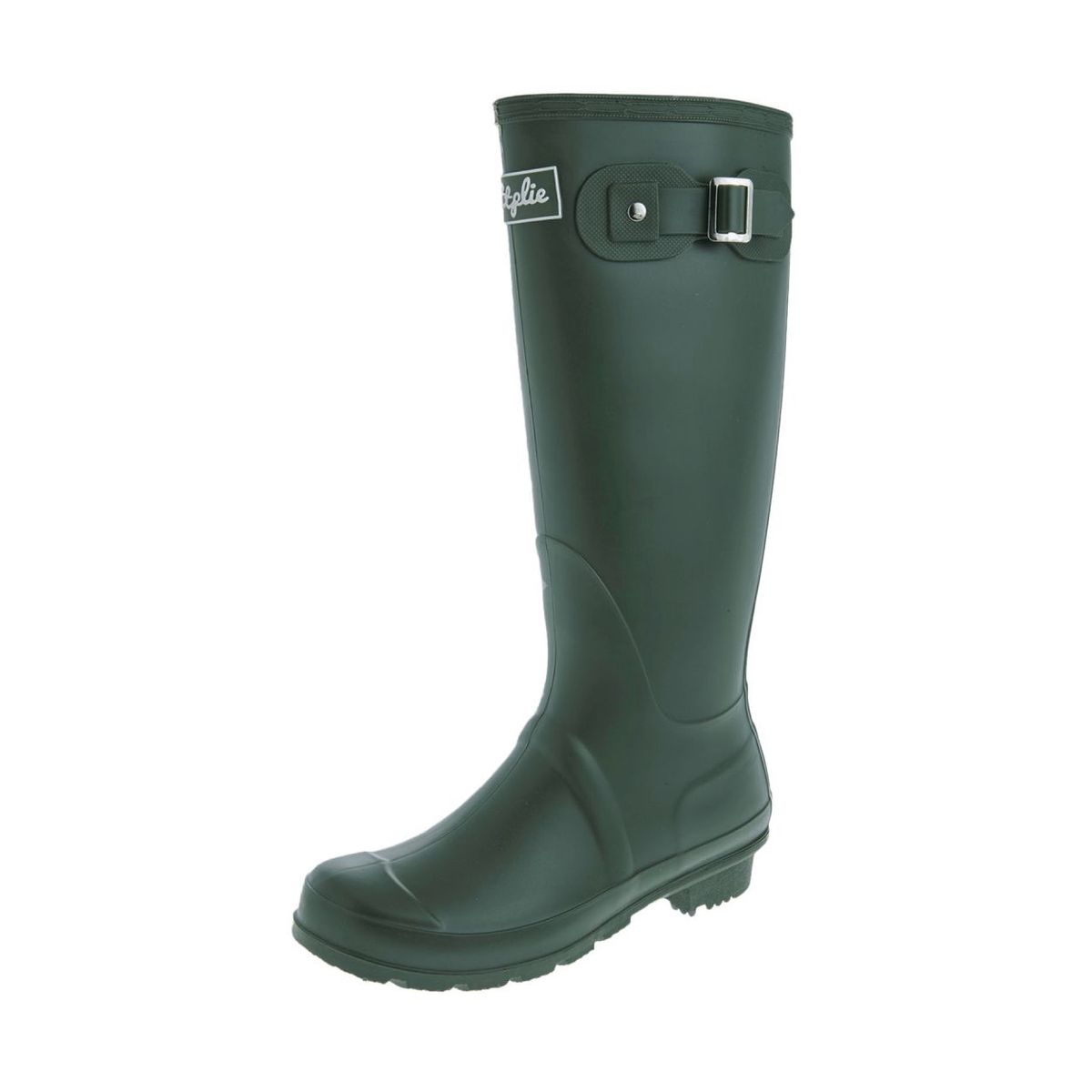BOTTPLIE - Botas Lluvia Altas Mujer Wellington - Verde Oliva Matte.