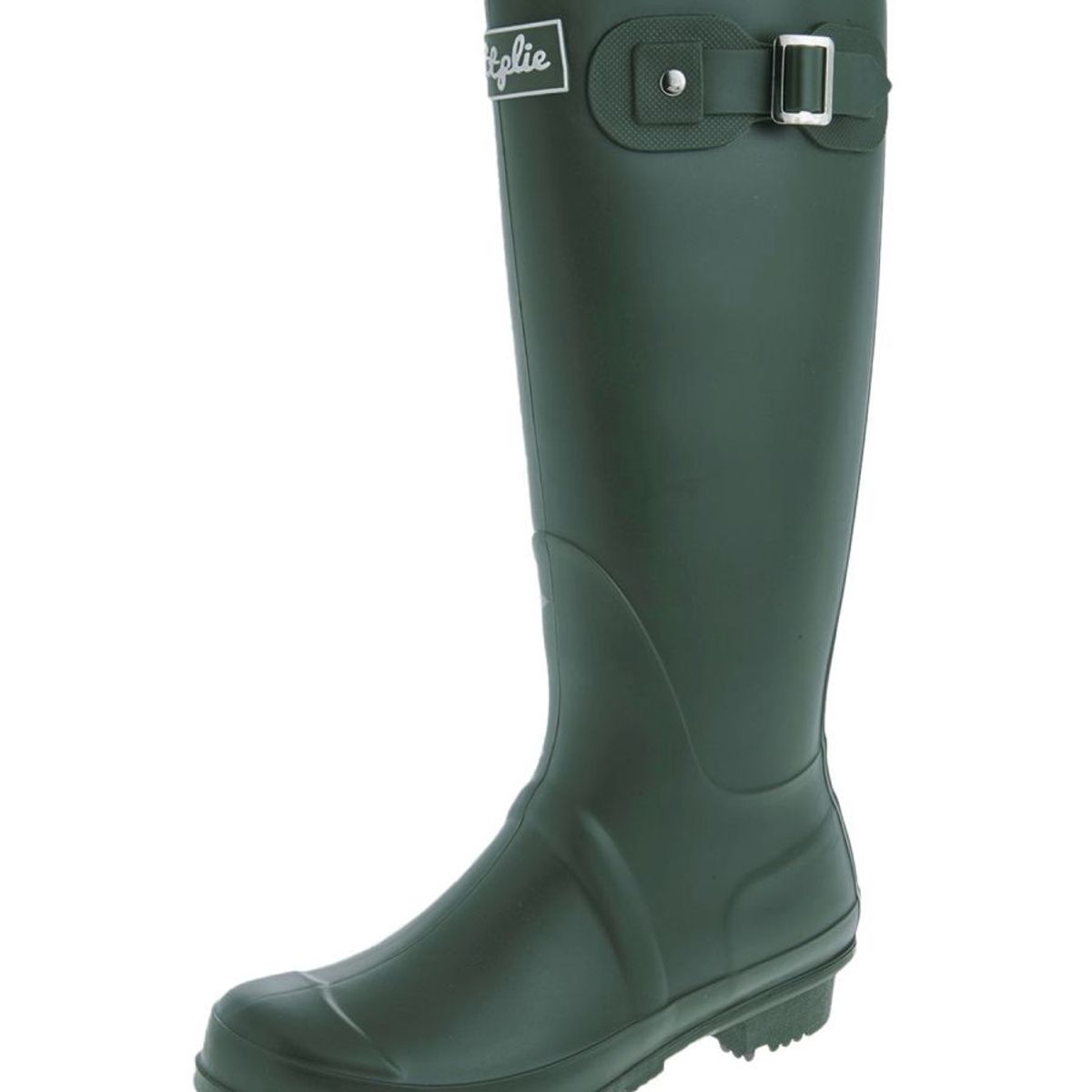 BOTTPLIE - Botas Lluvia Altas Mujer Wellington - Verde Oliva Matte.